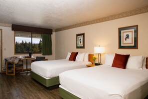 Premium Room, 2 Queen Beds, Non Smoking, Mountain View | Egyptian cotton sheets, premium bedding, in-room safe, laptop workspace