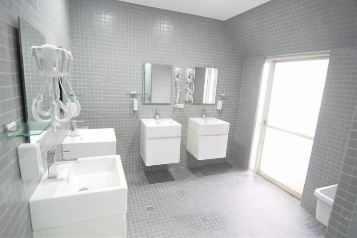 Hair dryer, slippers, electronic bidet, towels