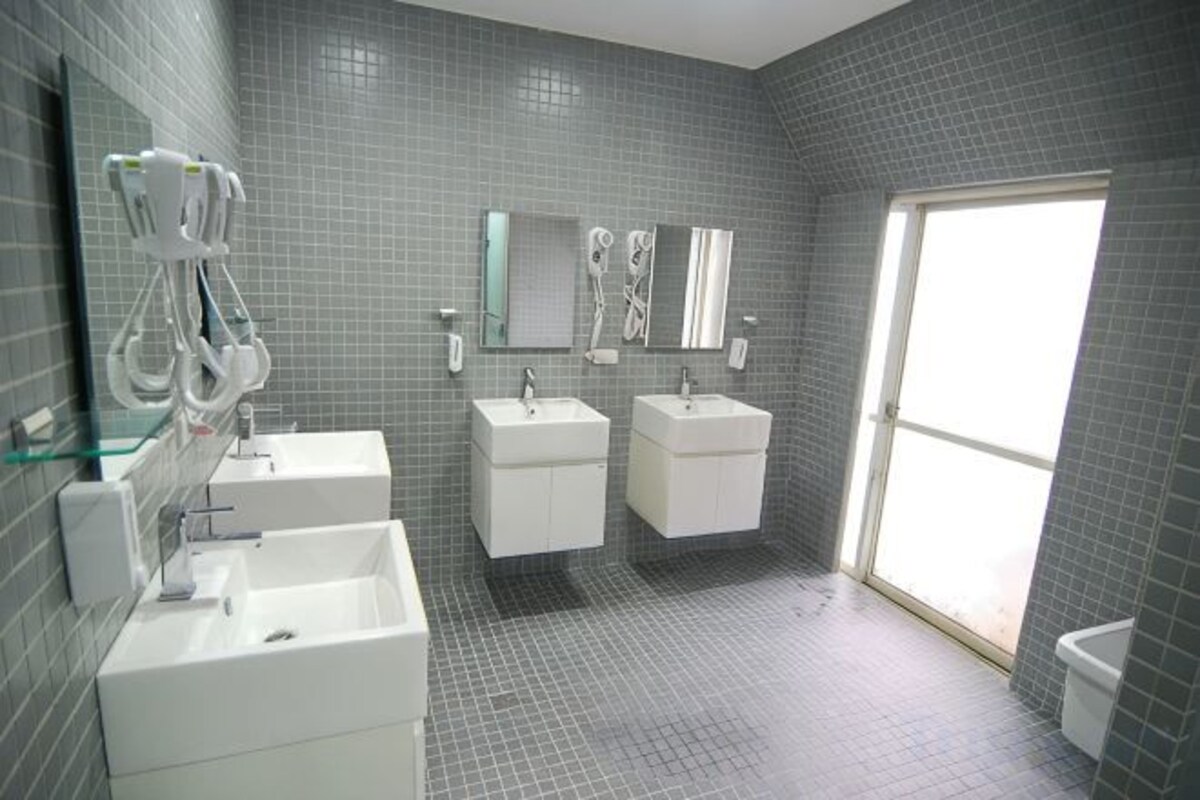 Hair dryer, slippers, electronic bidet, towels