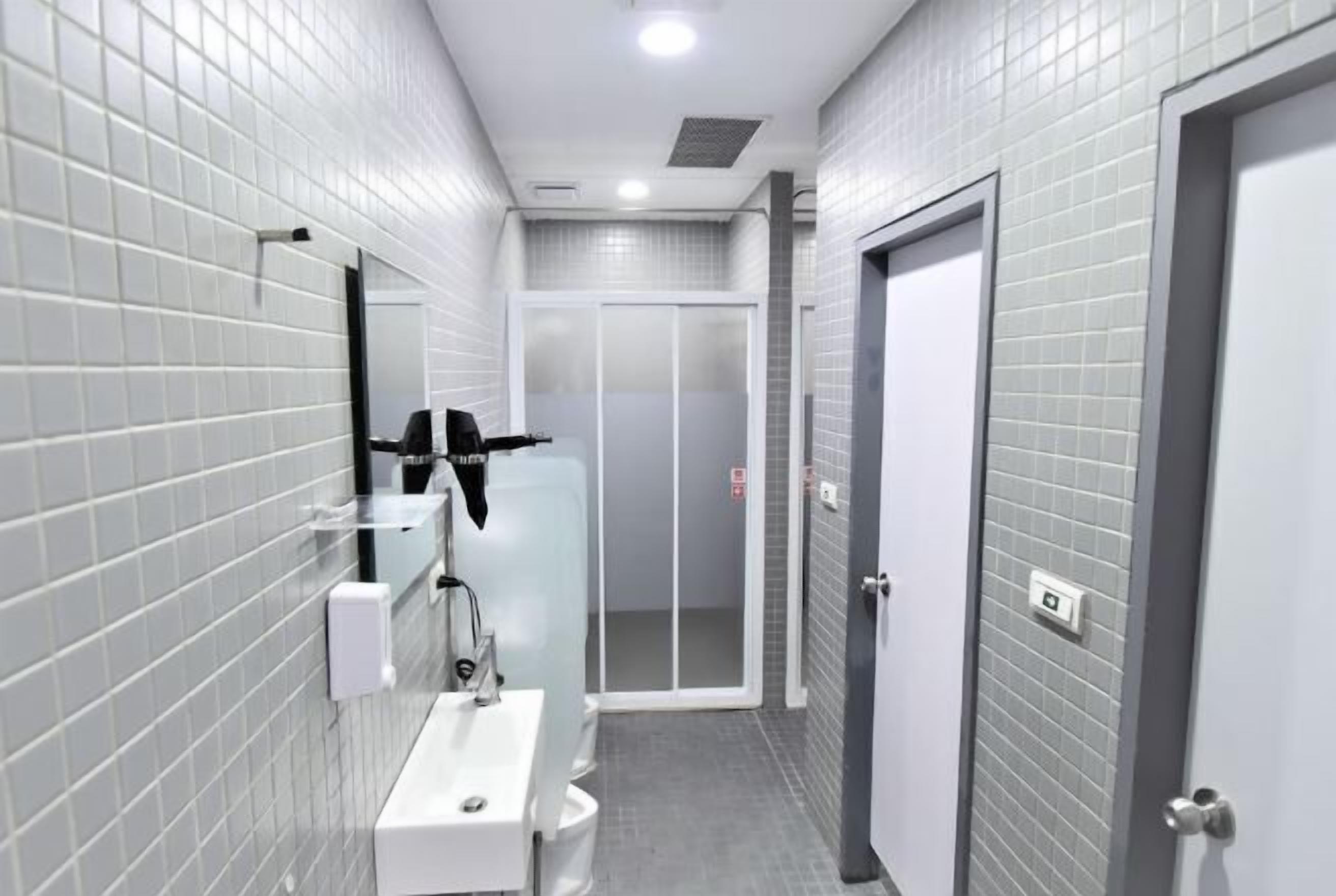 Hair dryer, slippers, electronic bidet, towels