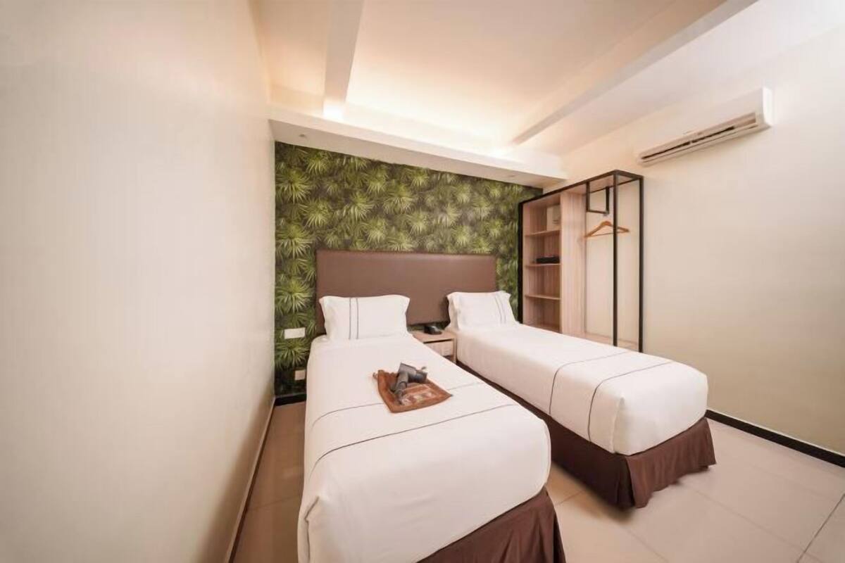 1 habitación y ropa de cama de alta calidad 