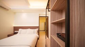 1 bilik tidur, peralatan tempat tidur premium, peti besi dalam bilik