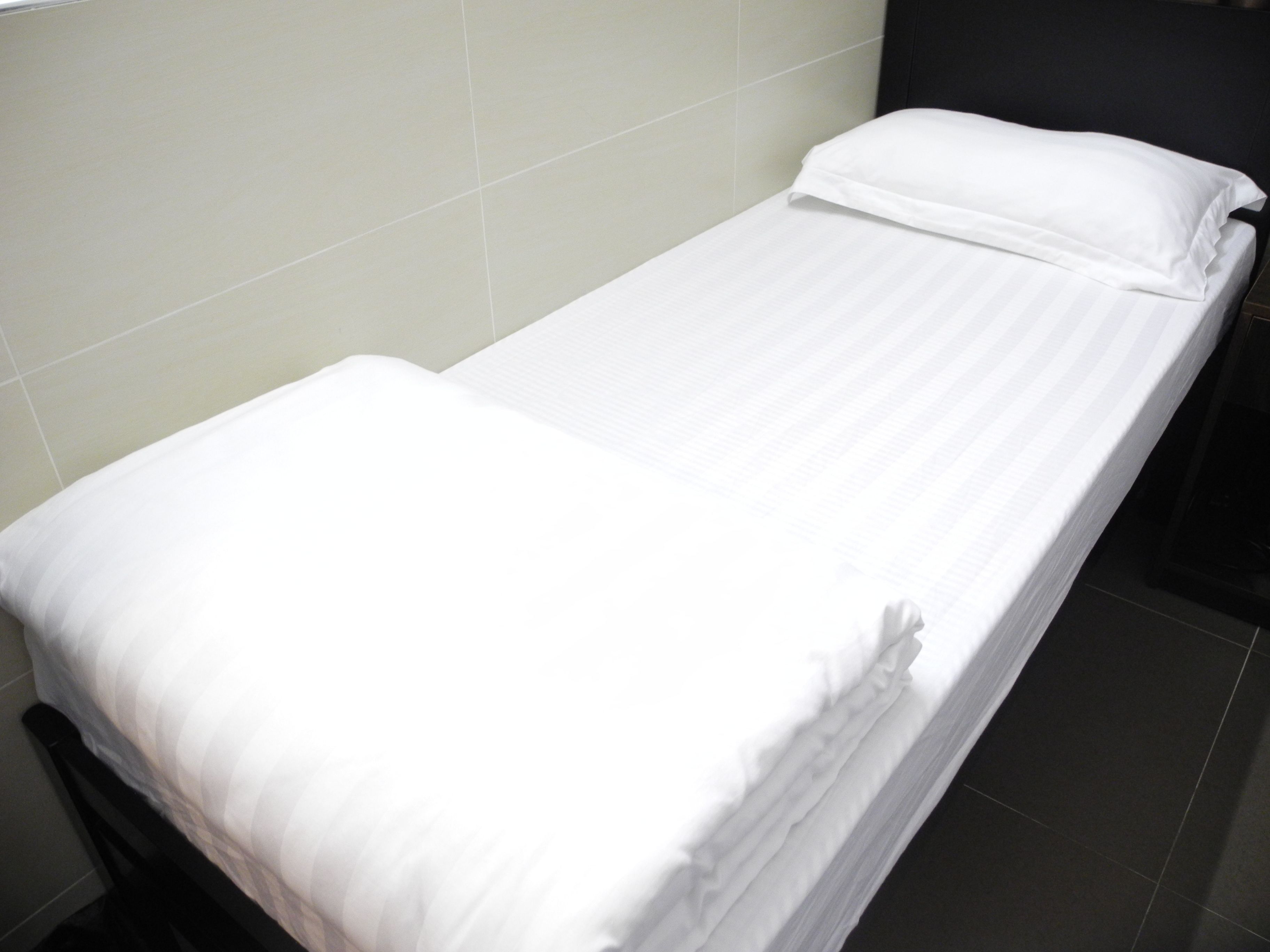 Blackout curtains, free WiFi, bed sheets