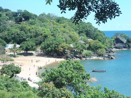 En la playa