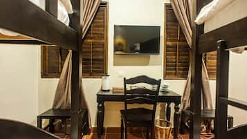 Quadruple Room | Premium bedding, Select Comfort beds, individually furnished, desk