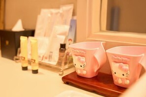 Minibar, in-room safe, alarm clocks