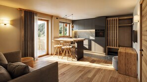 Apartment, 1 Bedroom | Premium bedding, down comforters, minibar, desk - Residence Les Coupoles (Ayas)