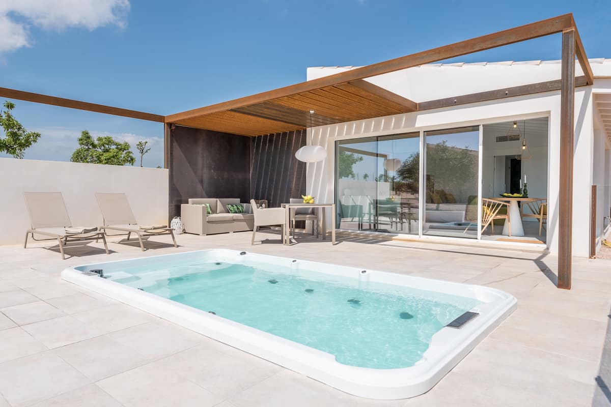 Suite, Private Pool | Minibar, in-room safe, individually decorated, individually furnished