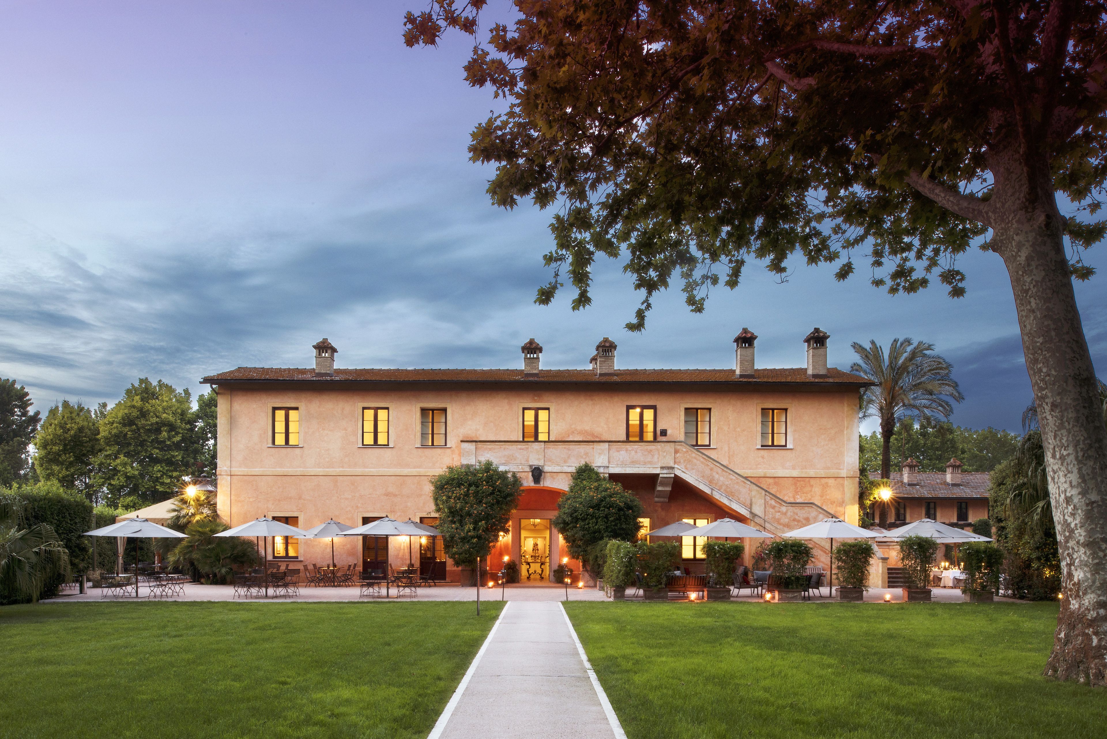 Front of property – evening/night