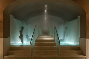 Parihoitohuone(ita), sauna, poreallas, höyrysauna, turkkilainen sauna