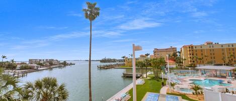 Blick von der Unterkunft