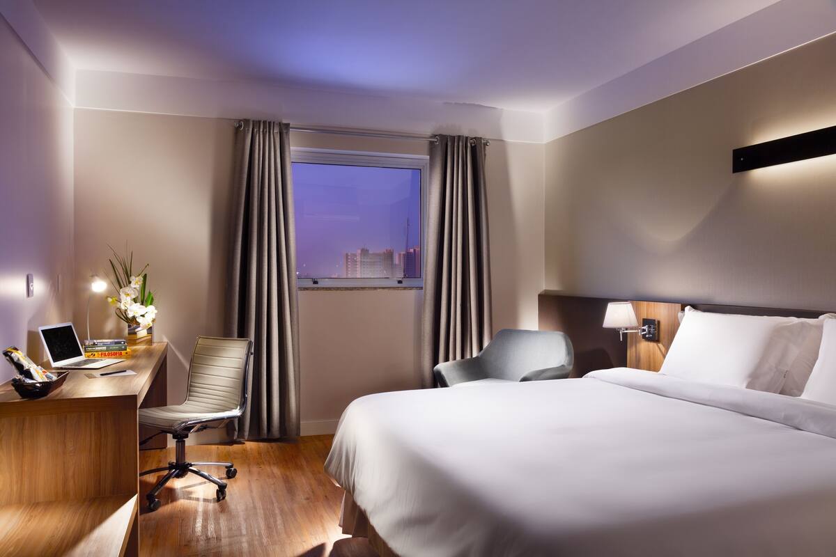 Minibar, in-room safe, desk, laptop workspace