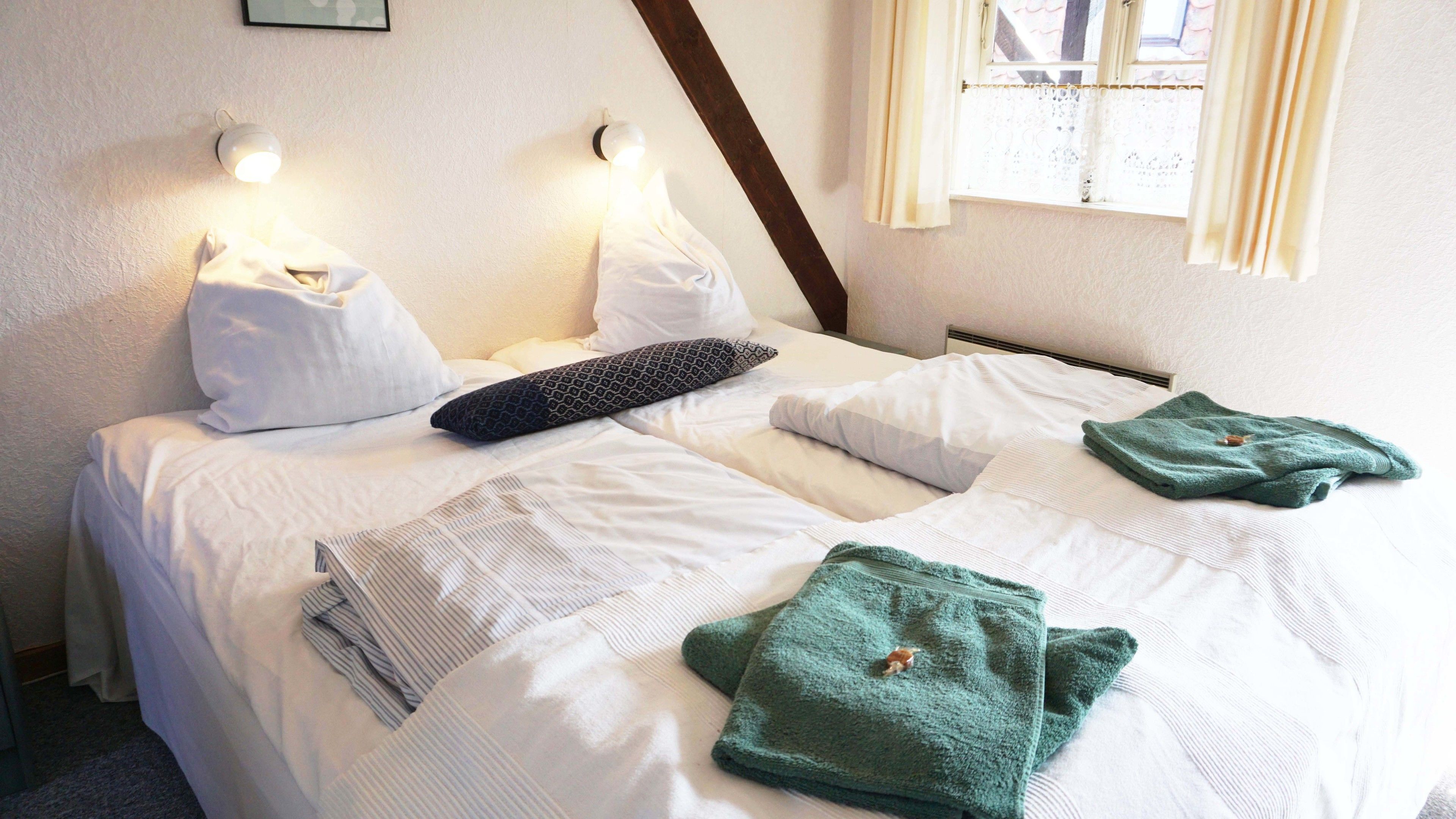 double room, private bathroom | living room