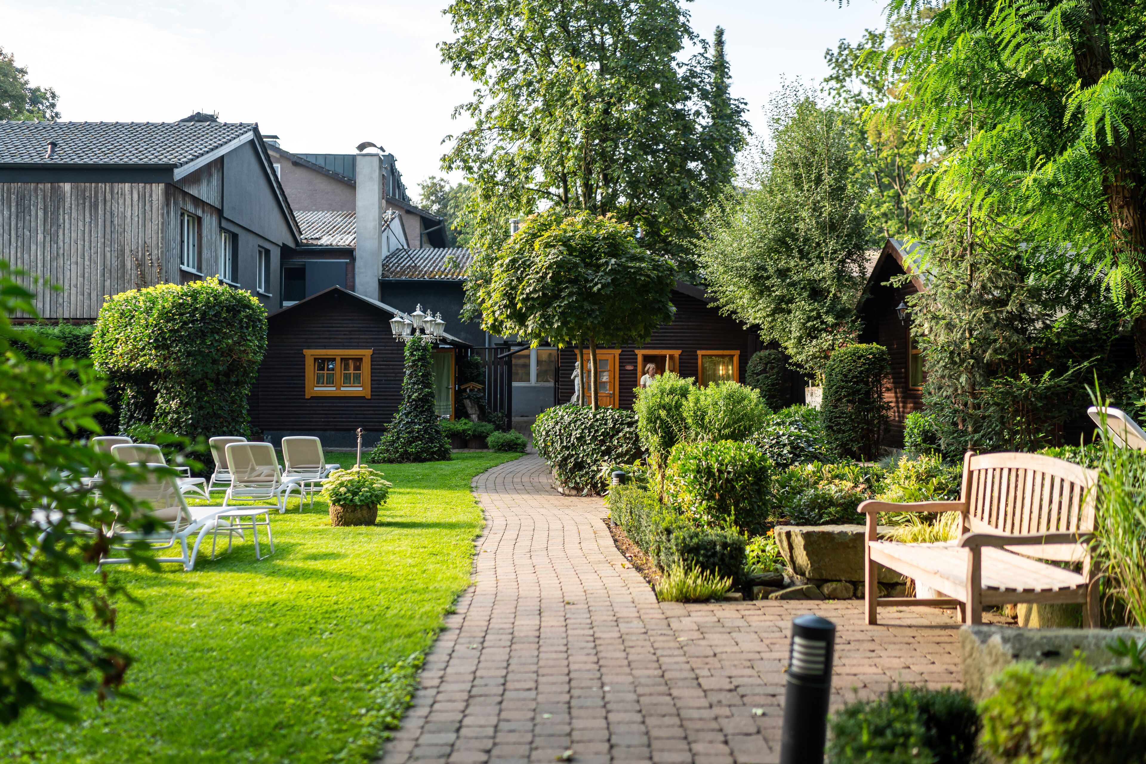 Een sauna, een stoombad, lichaamsbehandelingen
