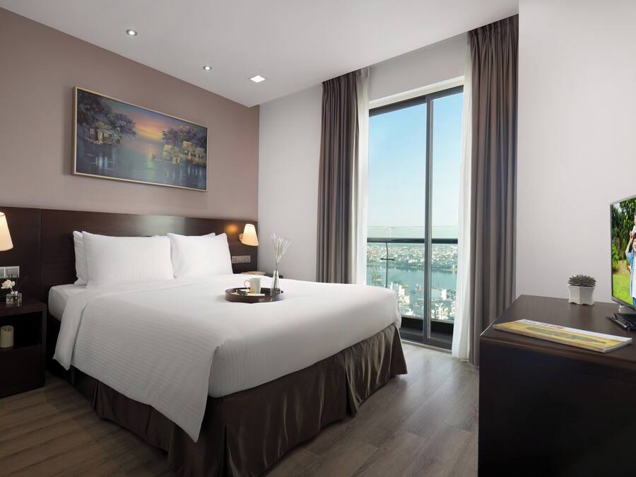 Premier-Zimmer, 2 Schlafzimmer, Stadtblick