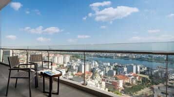 Premier Room, 2 Bedrooms, City View | Balcony view