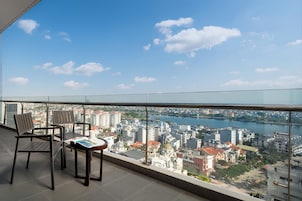 Premier Room, 2 Bedrooms, City View | Balcony view