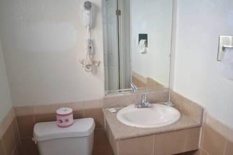 Basic Single Room | Bathroom. Searle Motel