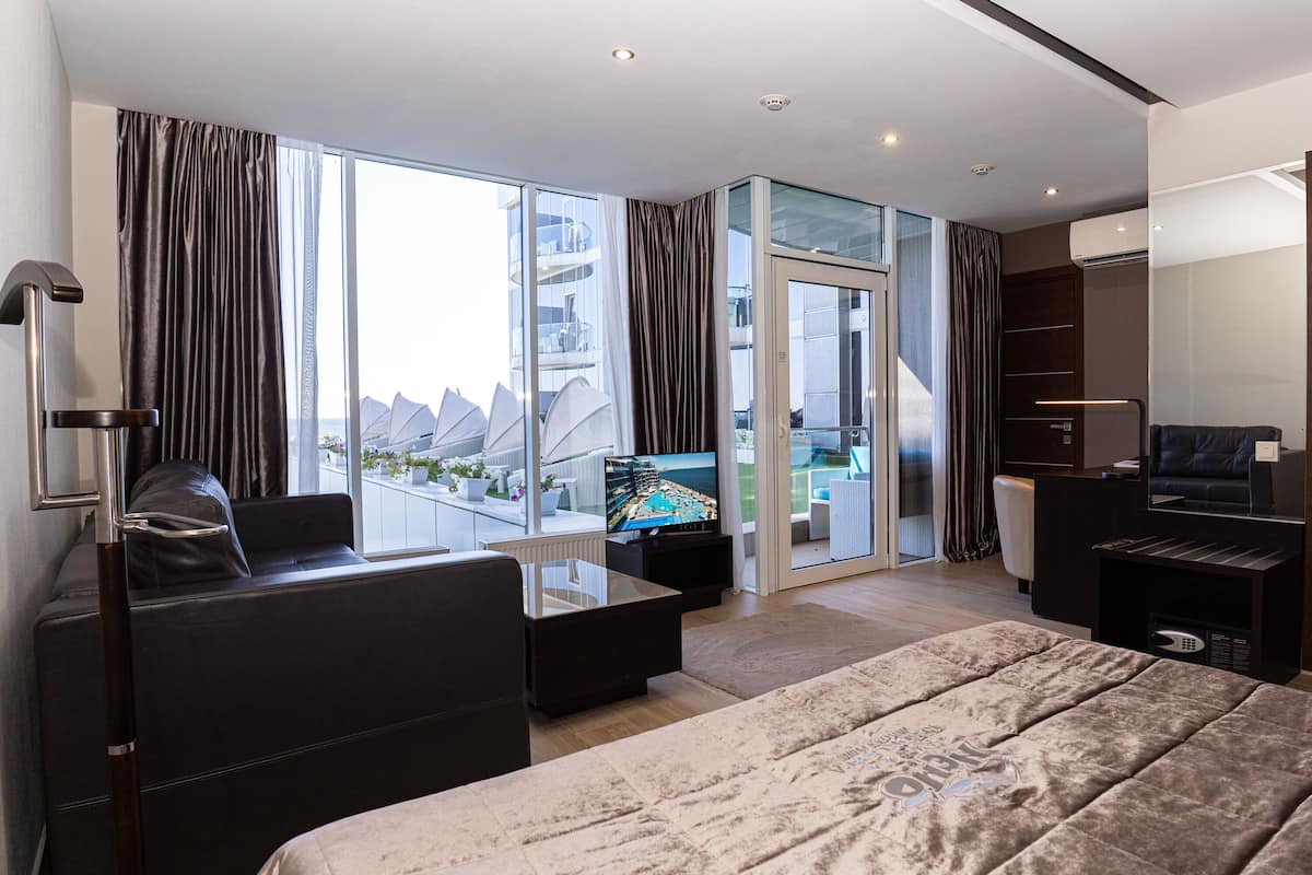Superior-Vierbettzimmer, 2 Queen-Betten, Verbindungszimmer, Meerblick