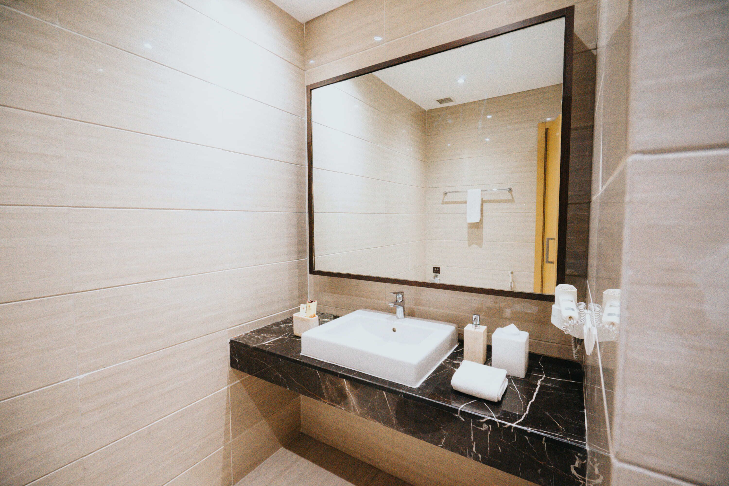 free toiletries, slippers, towels, soap