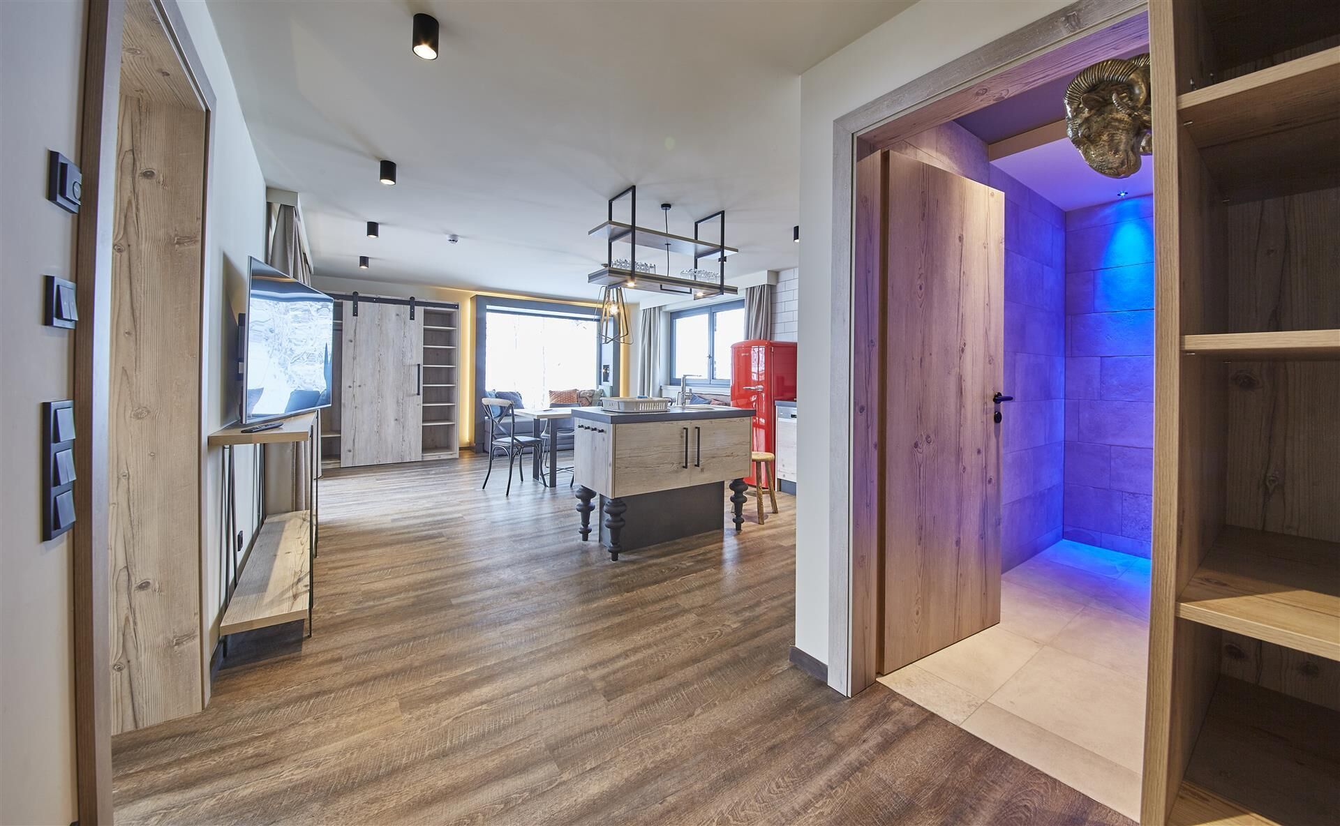 deluxe apartment mit sauna | private kitchen