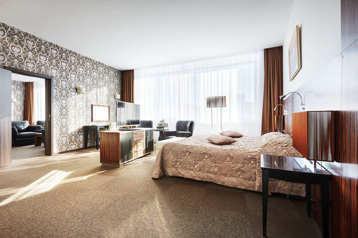 superior suite | in-room safe, desk, soundproofing, iron/ironing board