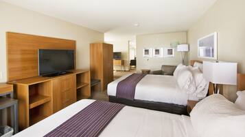 Suite, 2 Queen Beds (Extra Floor Space) | Desk, blackout drapes, iron/ironing board, free WiFi