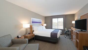 Desk, blackout curtains, iron/ironing board, free WiFi