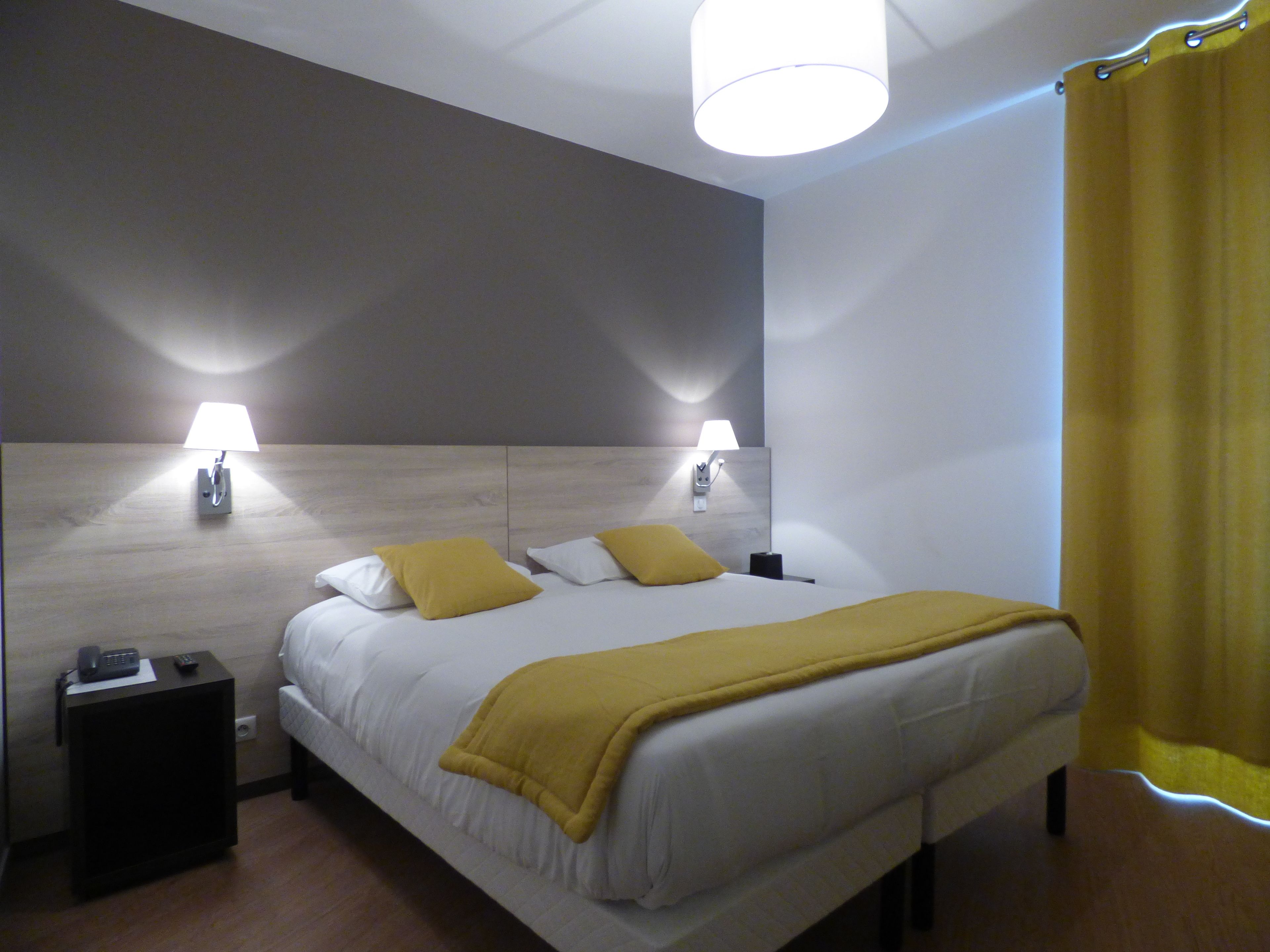 comfort room | individually decorated, desk, blackout curtains, soundproofing