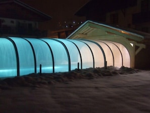 Indoor pool, seasonal outdoor pool