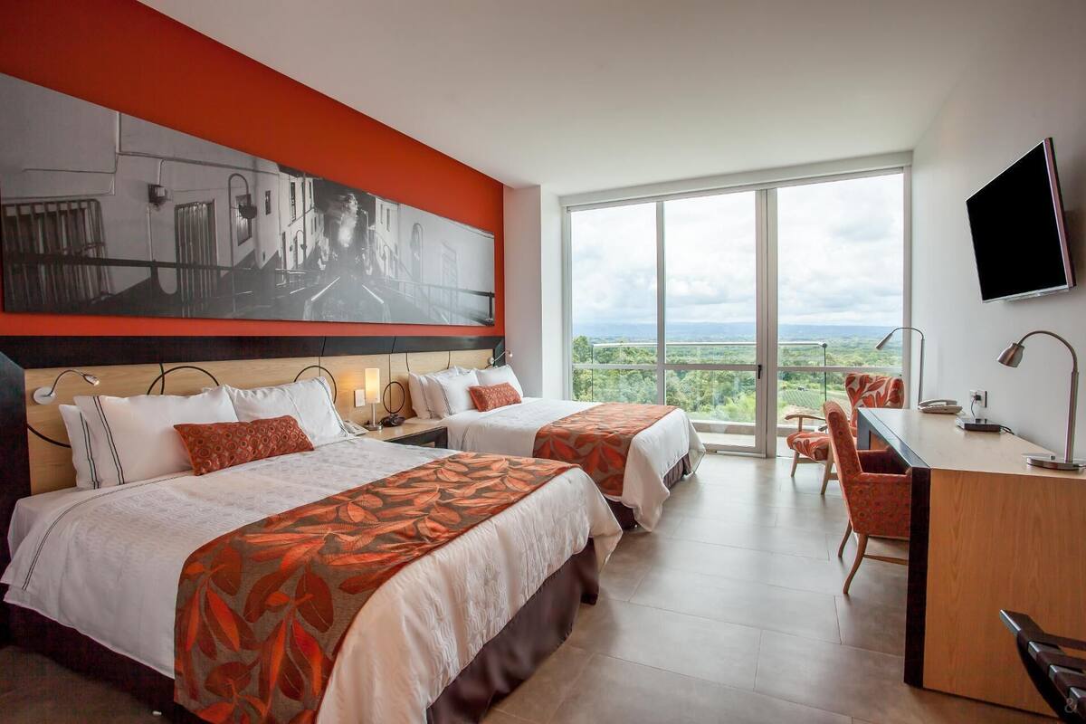 Literie de qualité supérieure, couette en duvet d'oie, minibar