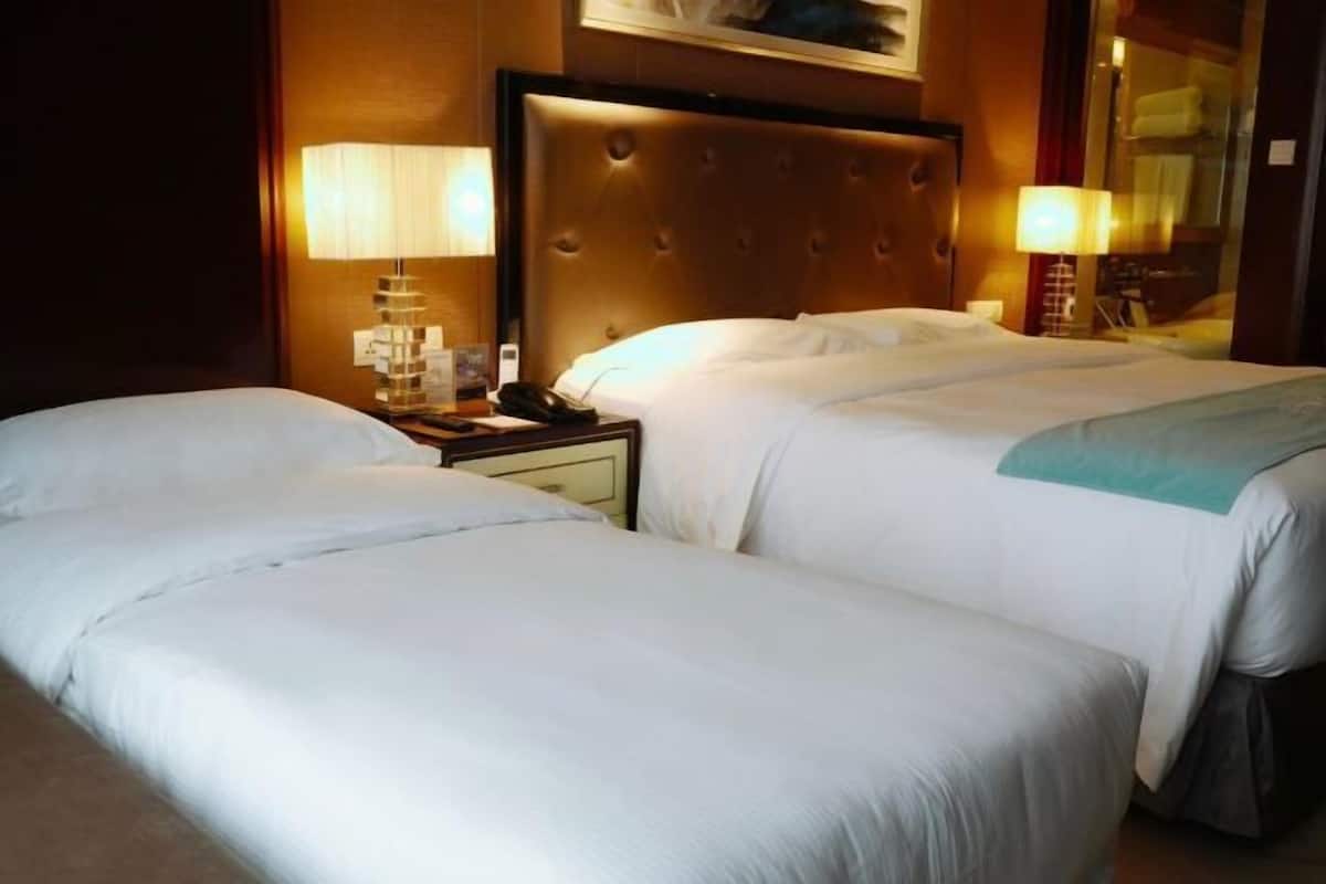 In-room safe, blackout curtains, iron/ironing board