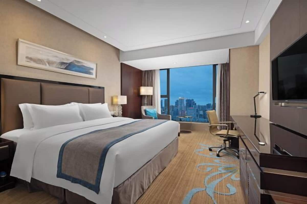 In-room safe, blackout curtains, iron/ironing board