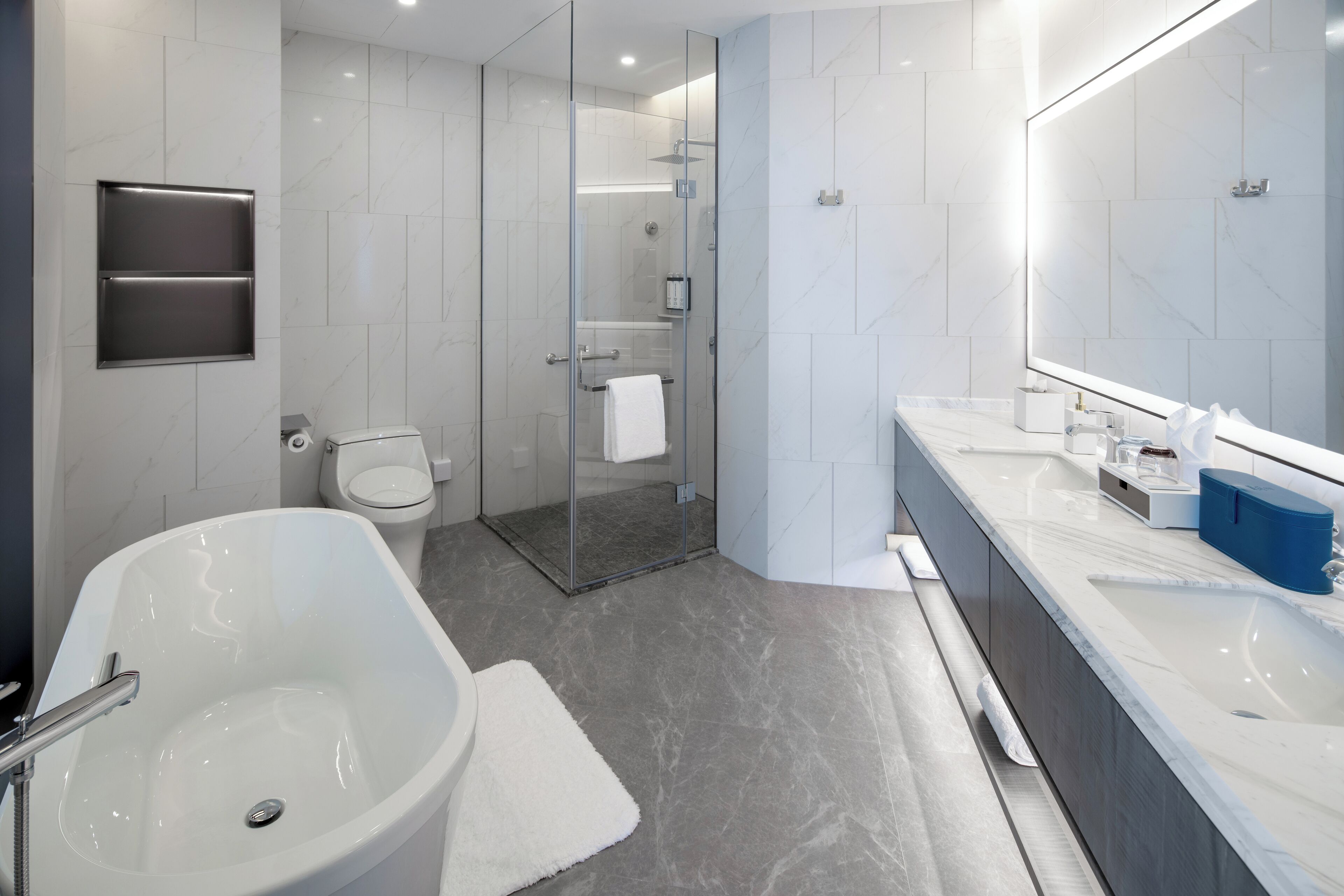 room, 1 king bed with sofa bed (specialty garden) | bathroom | hair dryer