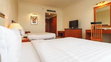 Deluxe Double or Twin Room | Minibar, in-room safe, desk, free cots/infant beds