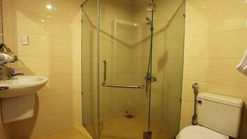 Free toiletries, hair dryer, slippers, towels