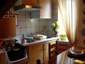 Apartment, 1 Schlafzimmer, Küche, eingeschränkter Seeblick | Eigene Küche