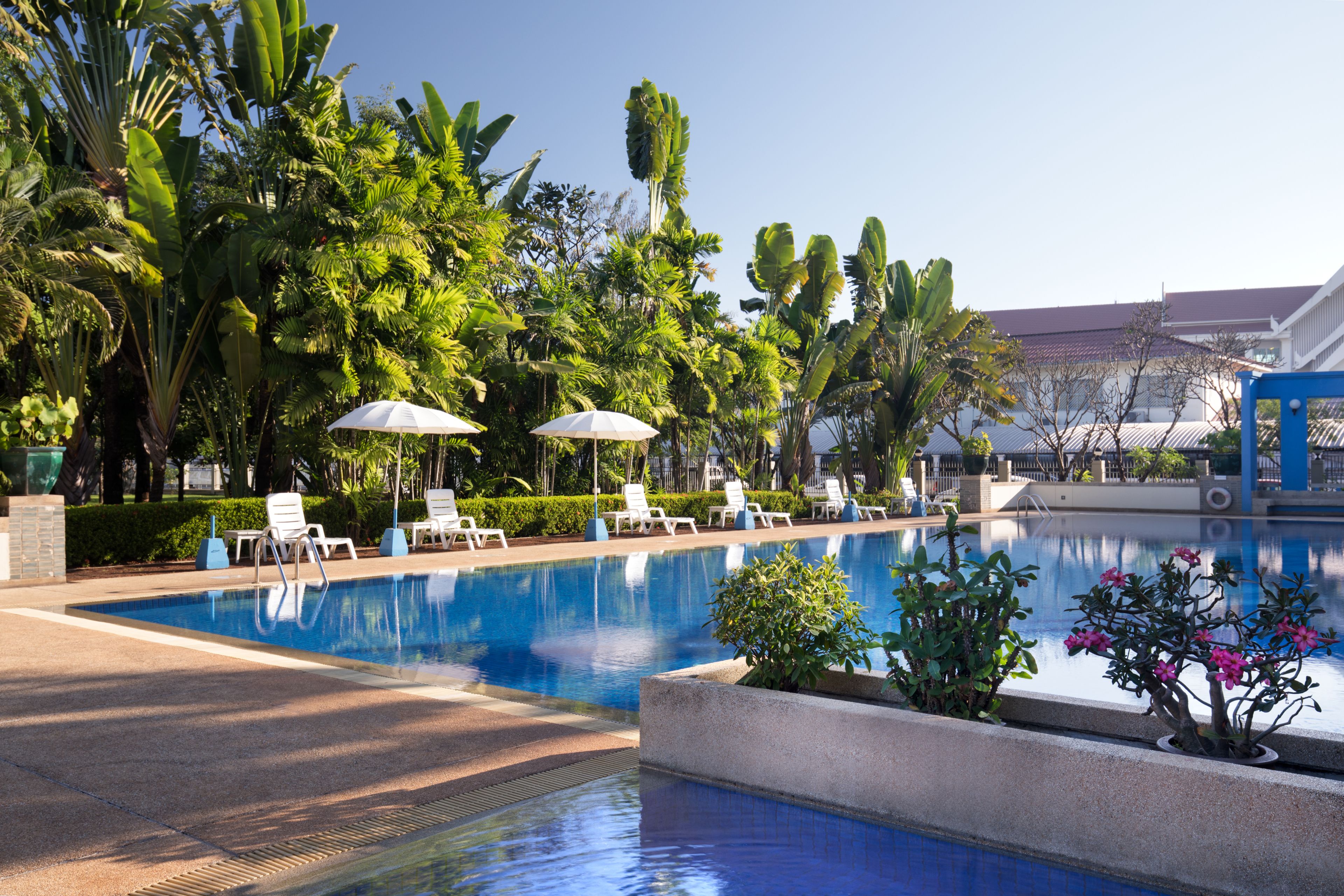 Udendørs pool, liggestole