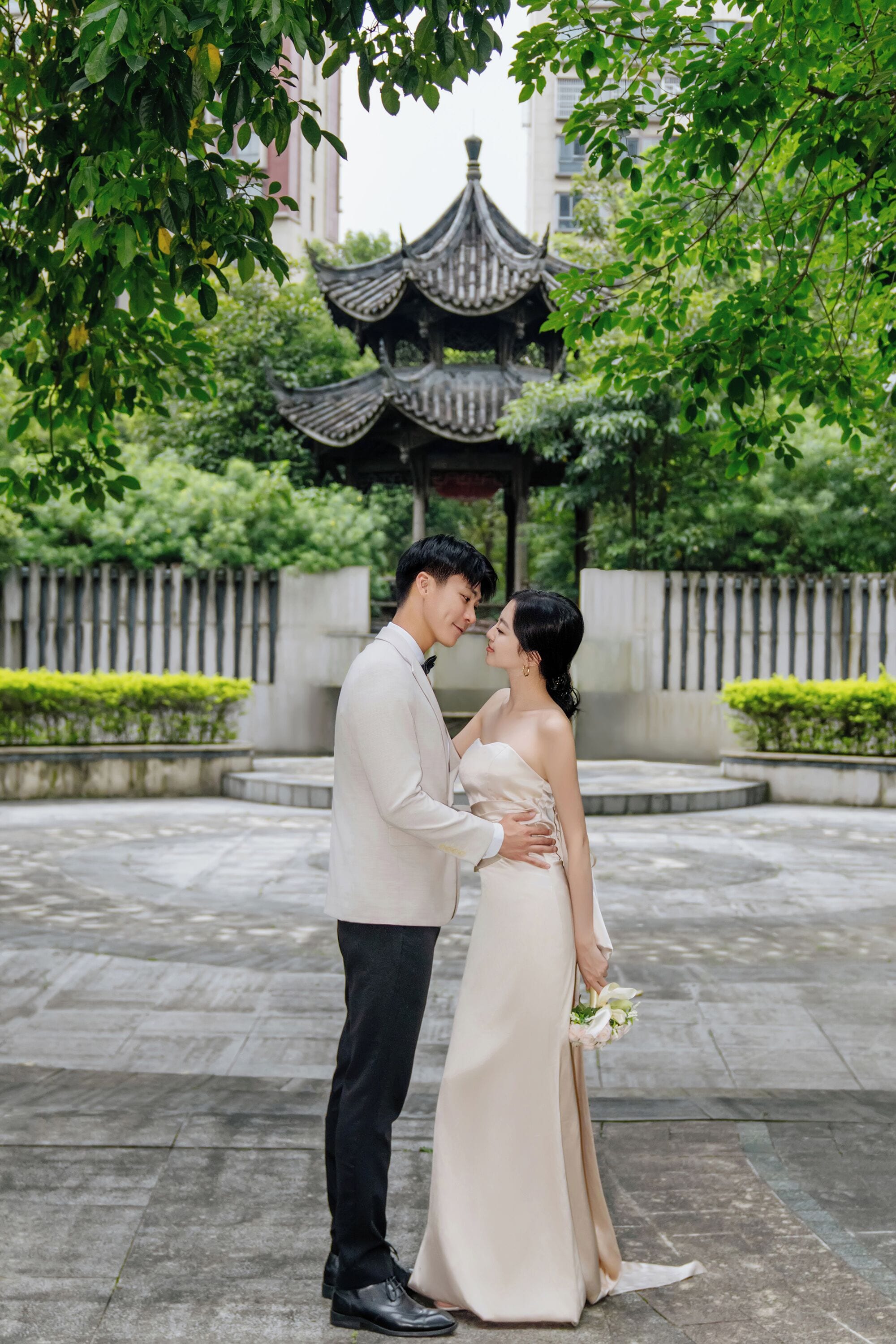 outdoor wedding area