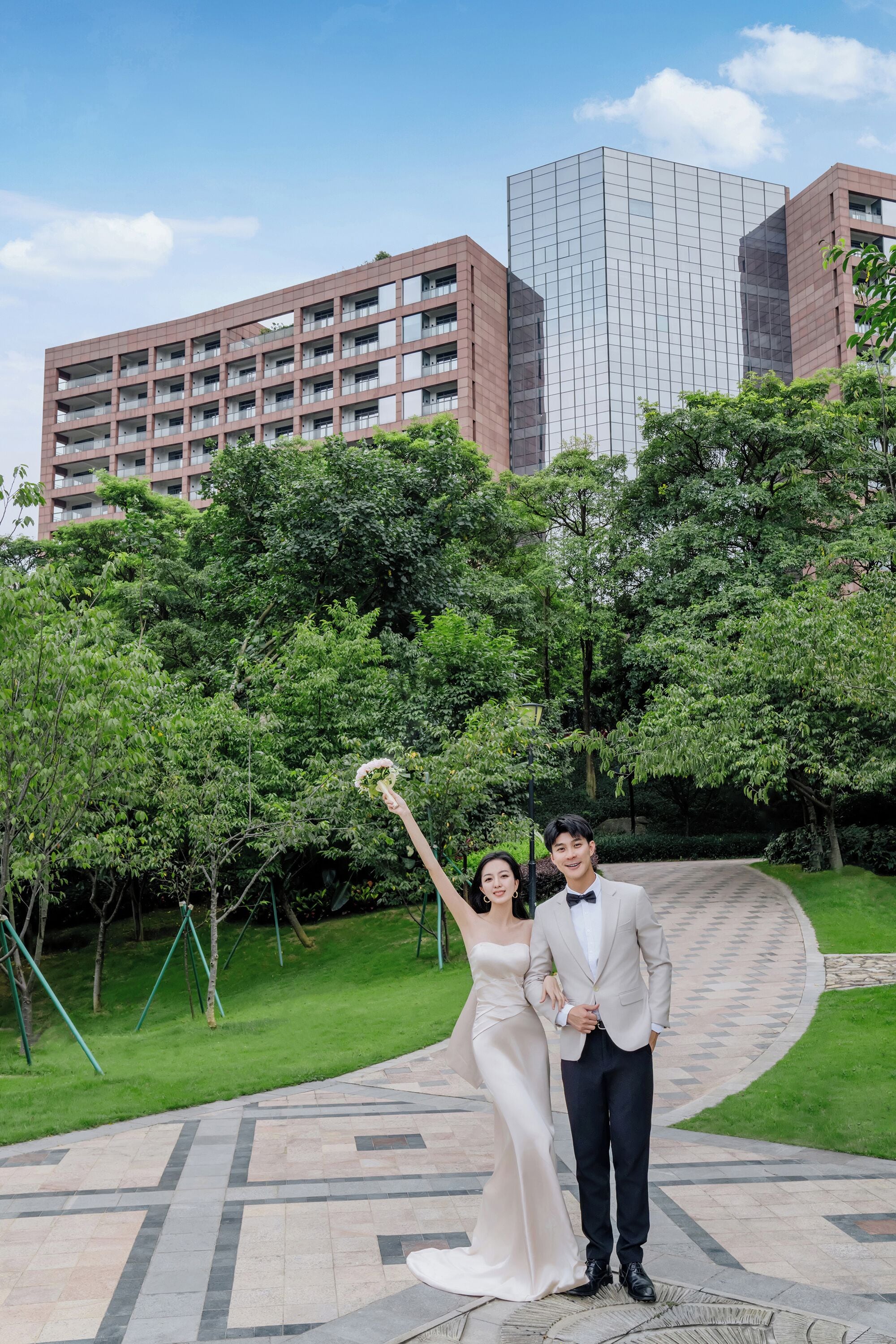 outdoor wedding area