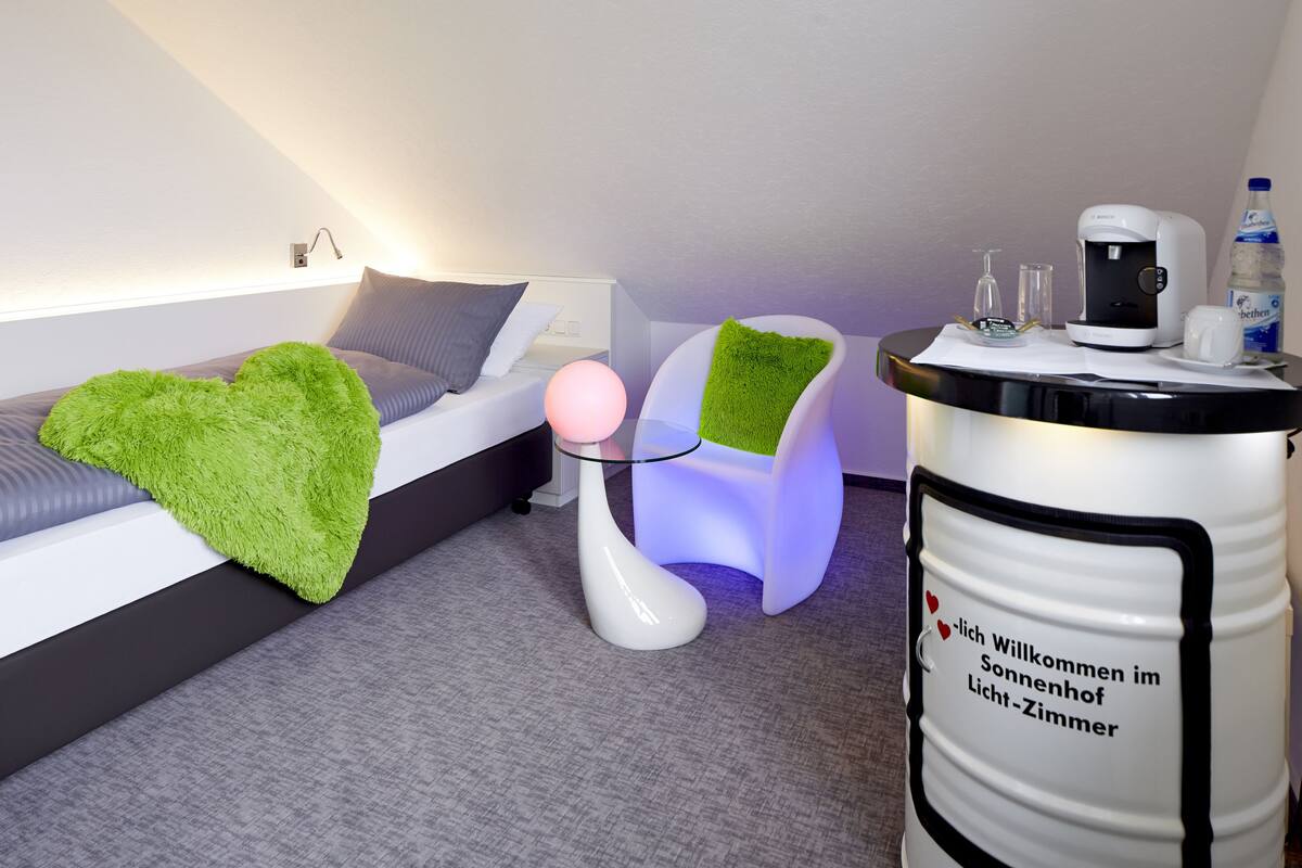 adventure single room | hypo-allergenic bedding, minibar, individually decorated