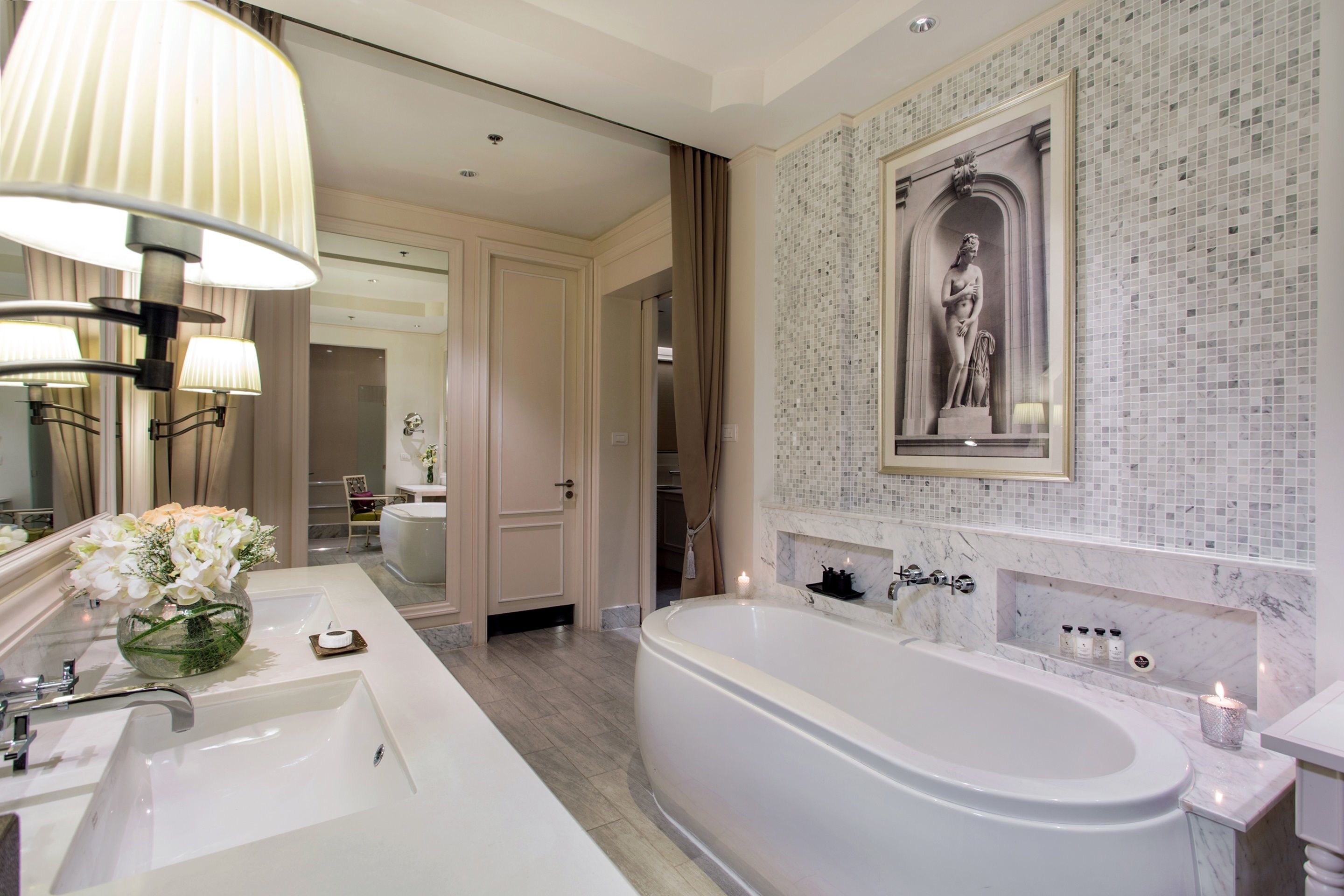 suite room (24hrs use of room) | bathroom | shower, free toiletries, hair dryer, bathrobes