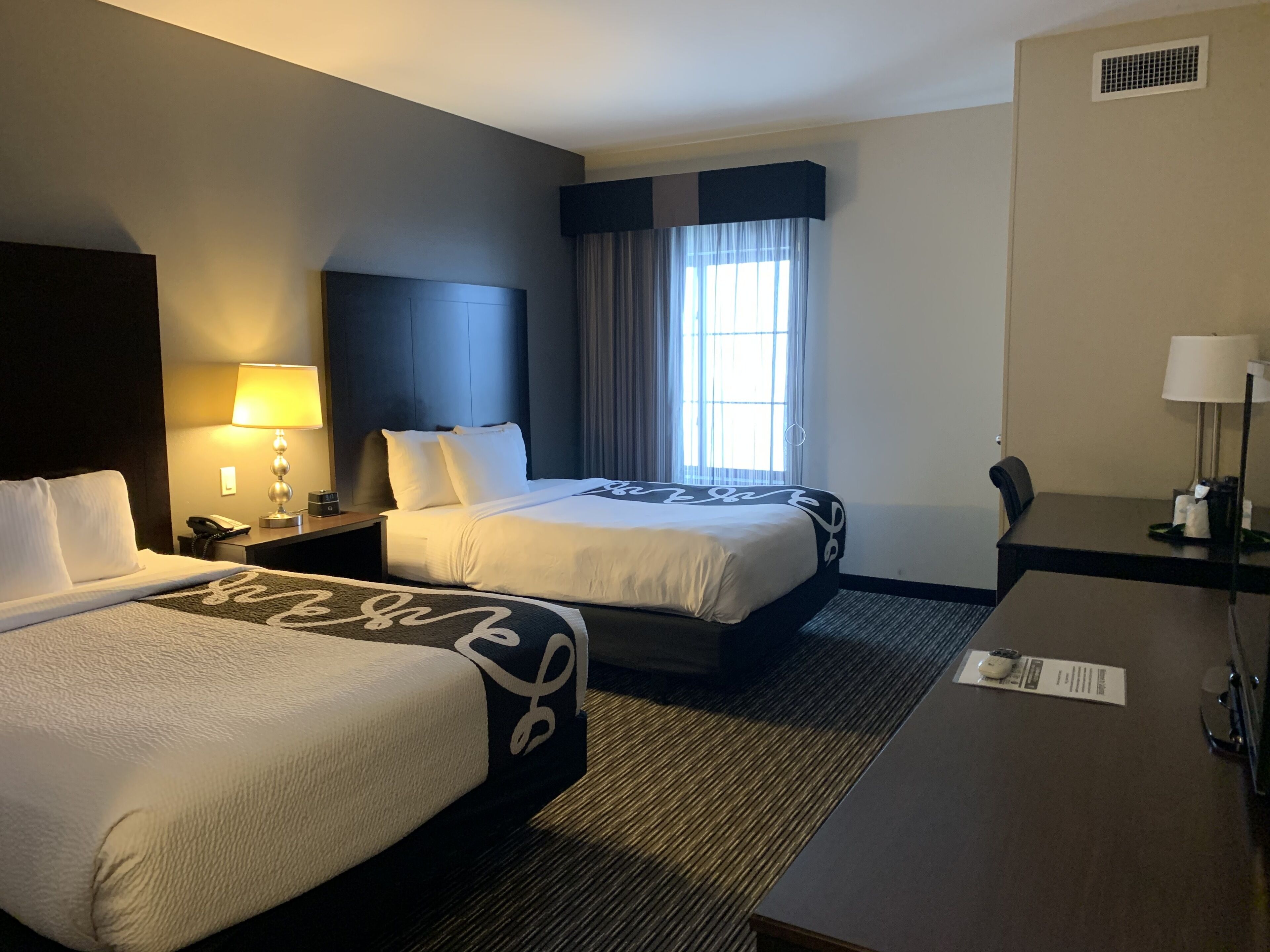 room, 2 queen beds, accessible, non smoking (mobility accessible) | premium bedding, desk, iron/ironing board, free cots/infant beds