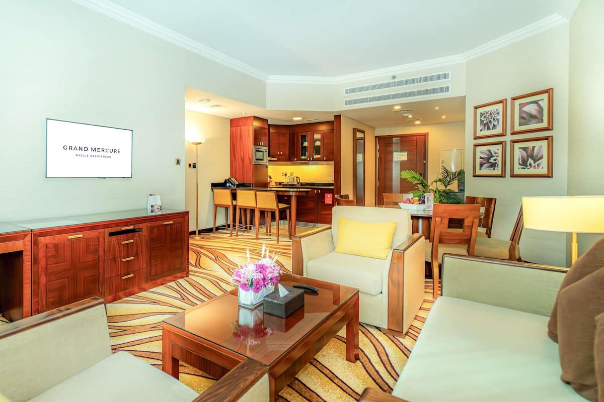 Suite, 2 Bedrooms | In-room safe, desk, soundproofing, iron/ironing board