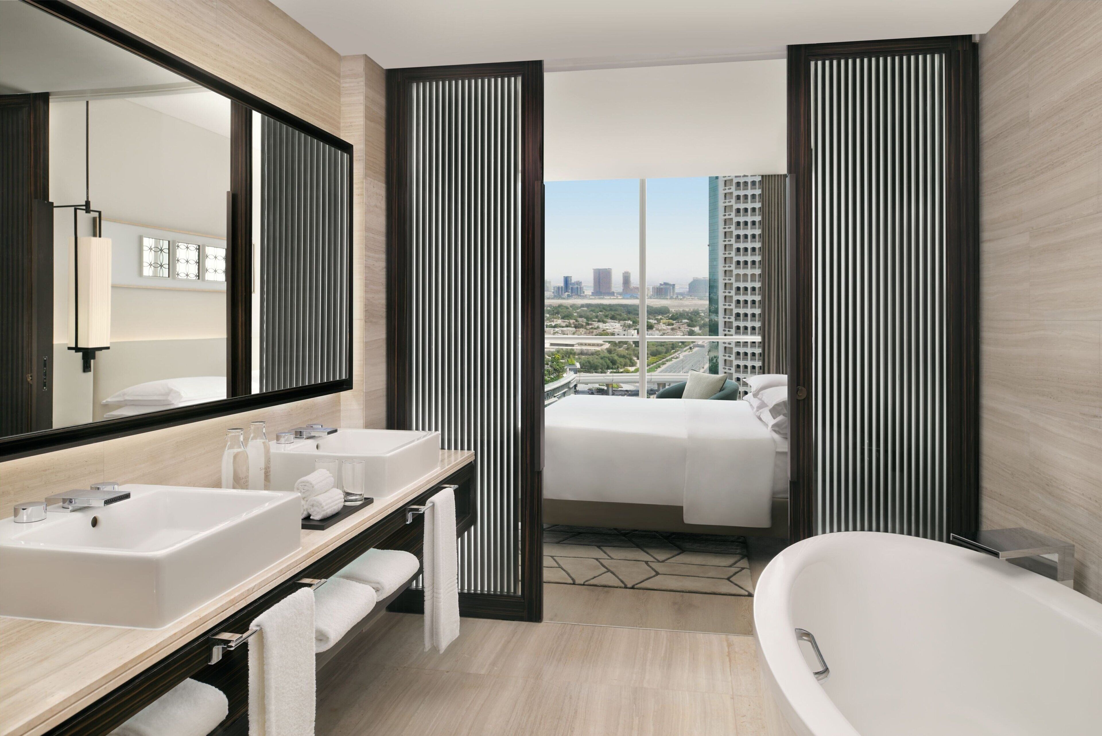 grand suite, 1 bedroom, non smoking | bathroom | separate bathtub and shower, free toiletries, hair dryer, bathrobes