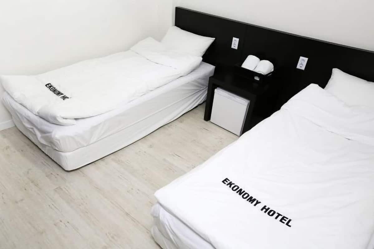 Blackout curtains, iron/ironing board, free WiFi, bed sheets