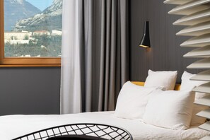 Classic Mountain View room including self-service snacks and beverages at the Club | View from room - OKKO Hotels Grenoble Centre (Grenoble)