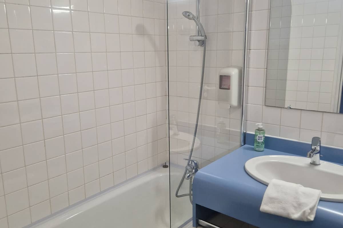 classic double or twin room | bathroom | hair dryer, towels