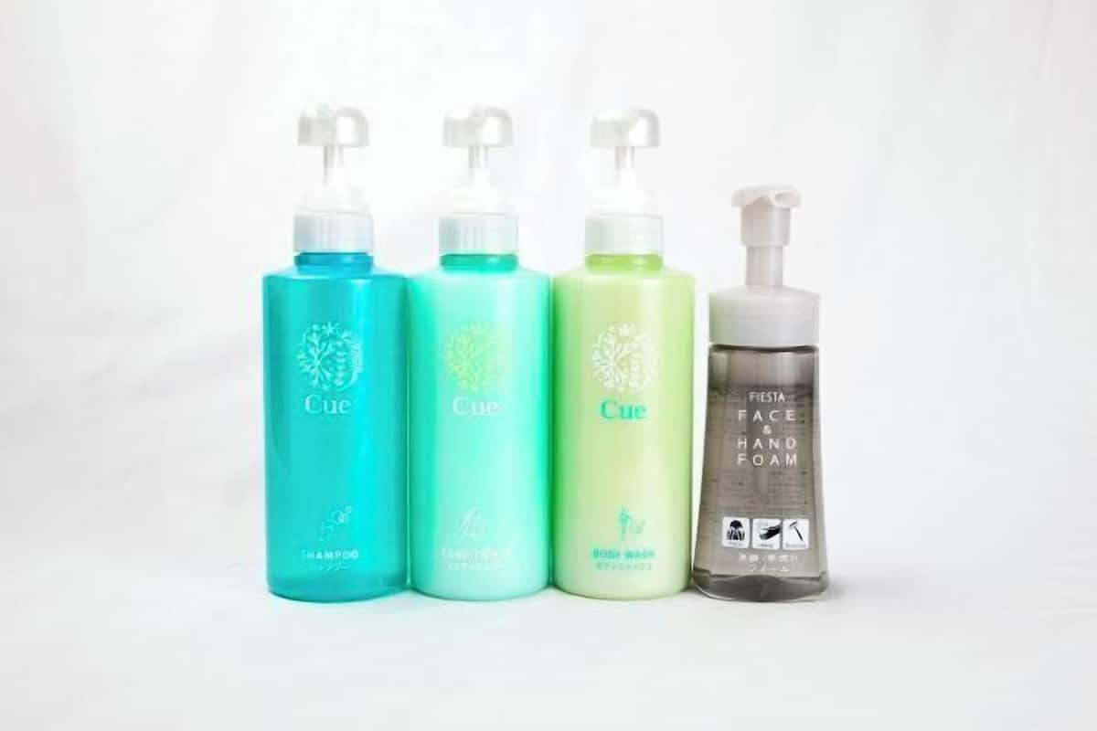 Combined shower/bathtub, free toiletries, hair dryer, slippers