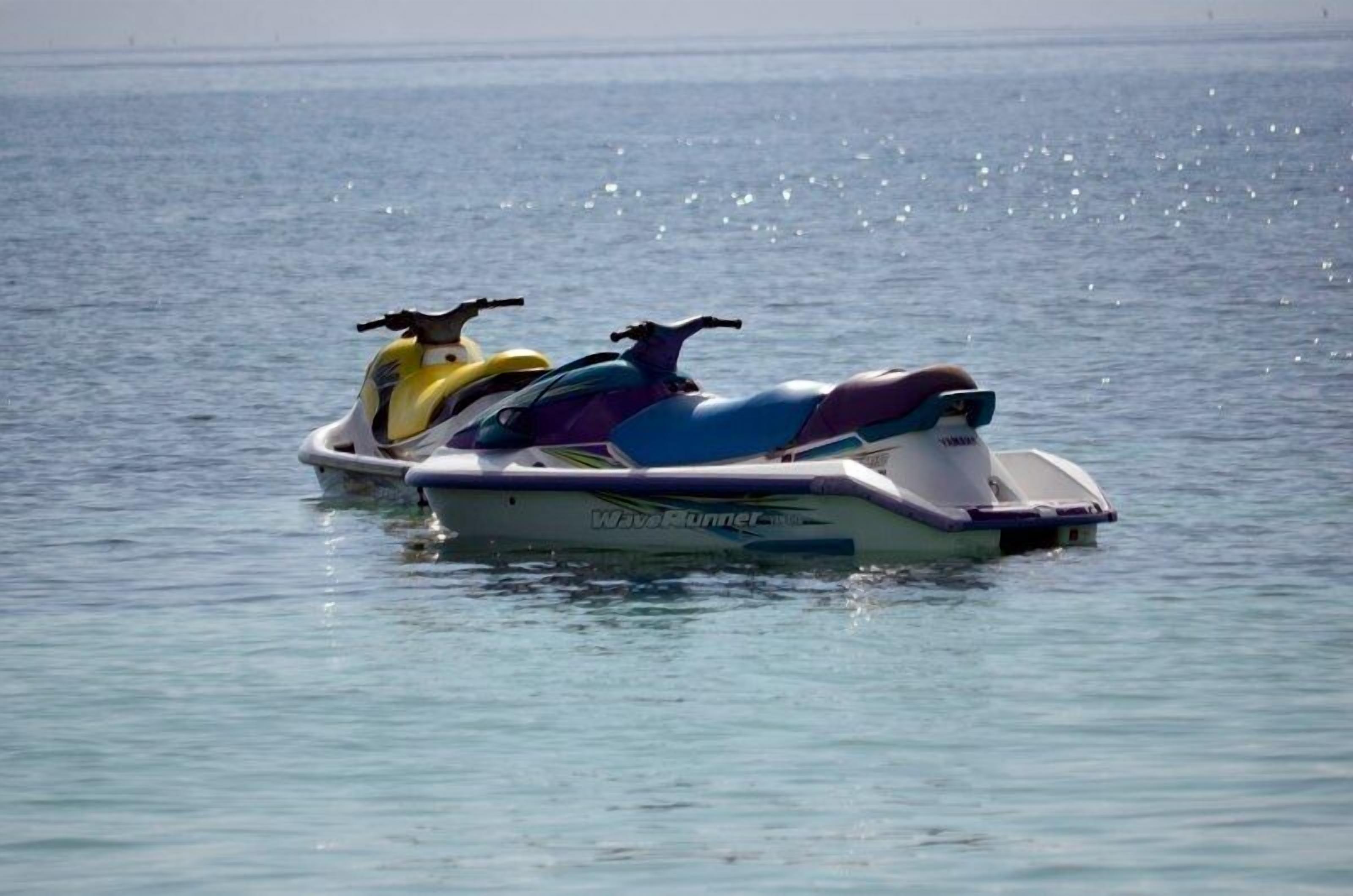 A jet ski on calm water.
